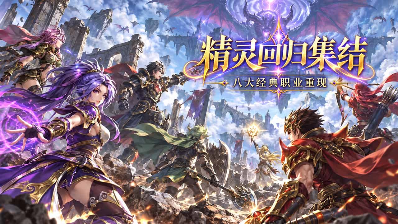 9.30 重磅公测！精灵永恒：经典精灵复刻回归！种族职业全解析 + 开荒避坑攻略！